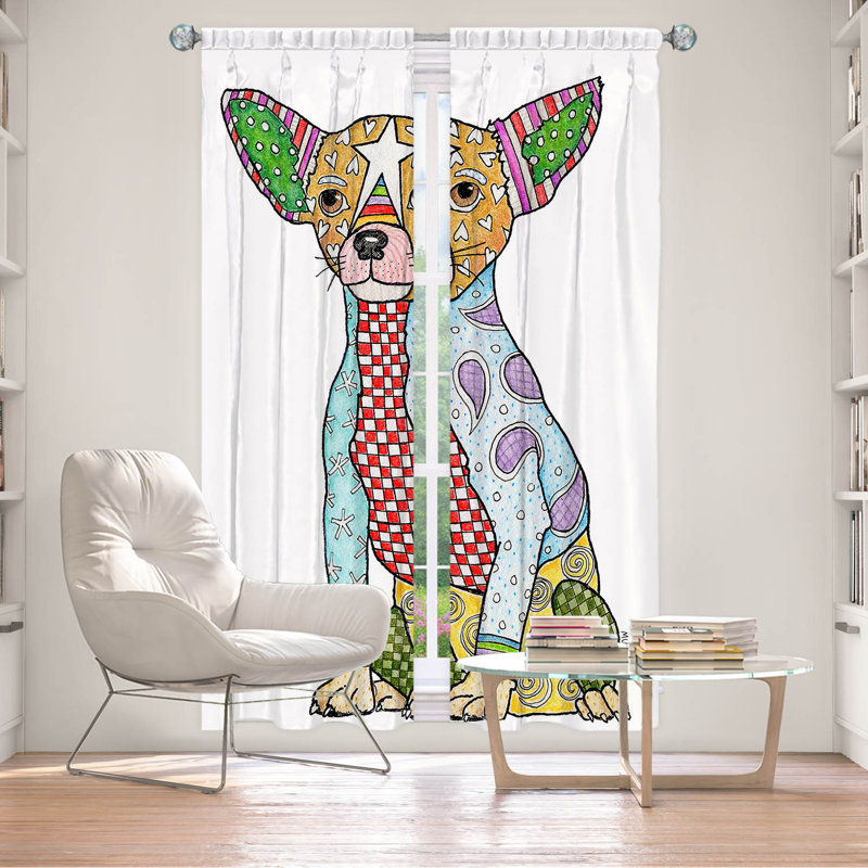 Ailert Room Darkening Curtain Pair, 20" W x 82" L