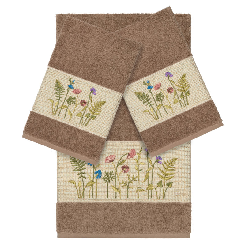 Serenity 3 Piece Towel Set, Latte