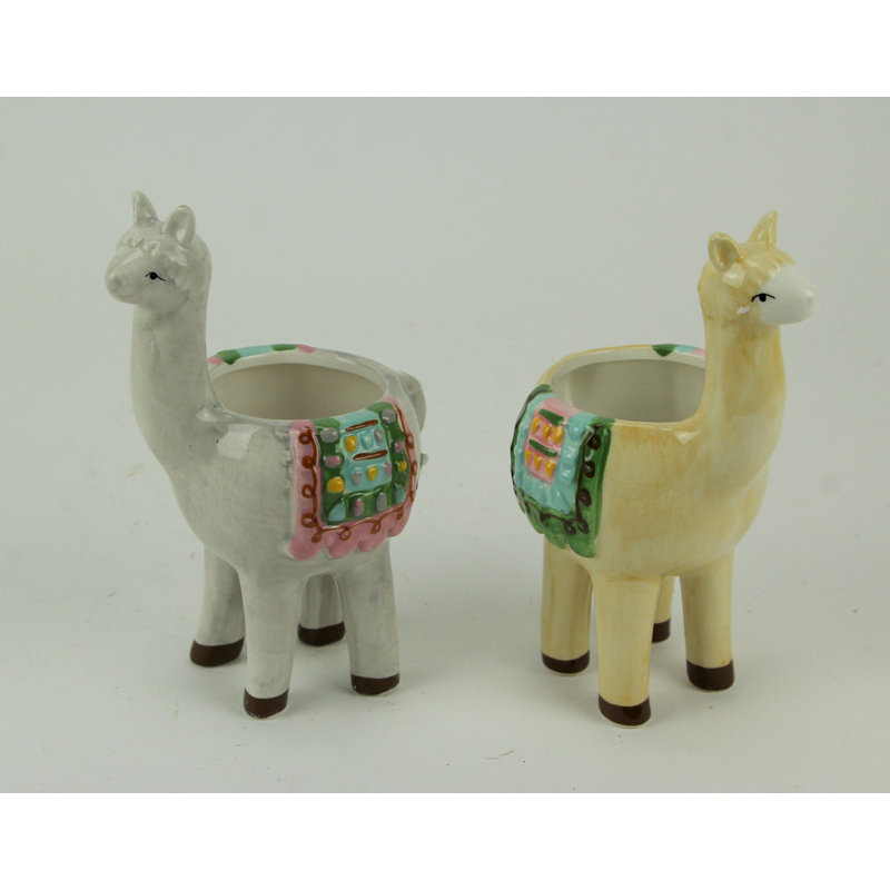 Ensemble de pots à fleurs 2 pièces Amnon Llama