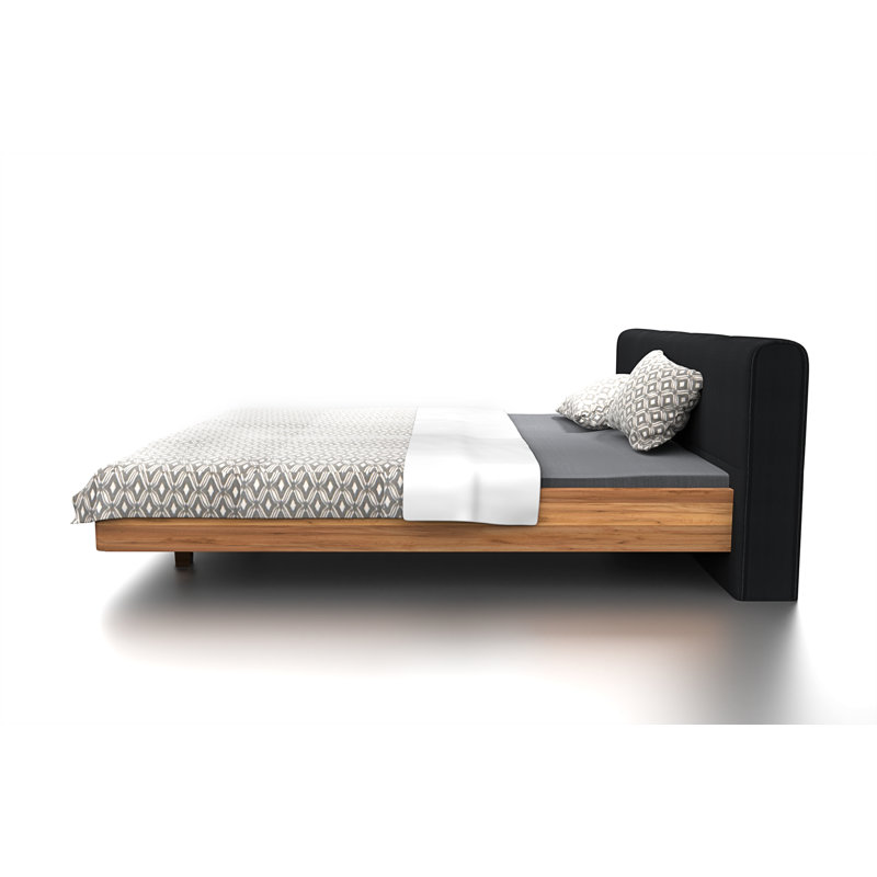 Gramercy Upholstered Bed, Walnut Brown, 200 x 200cm