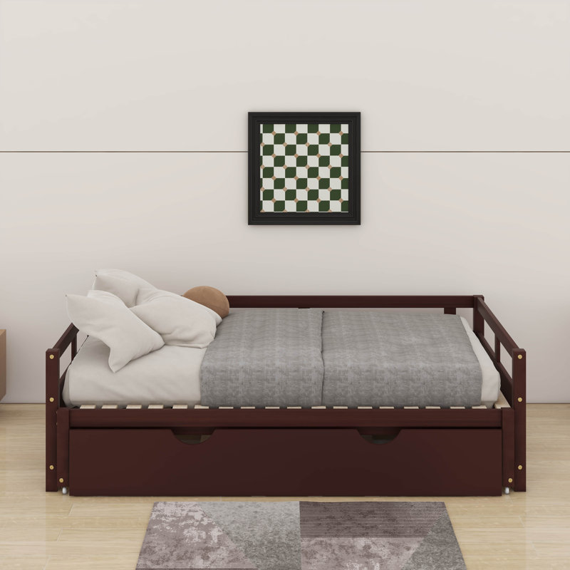 Twin Size Extending Daybed With Trundle, Espresso