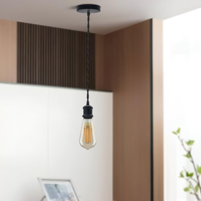 Annahy 1 - Light Single Pendant, Black
