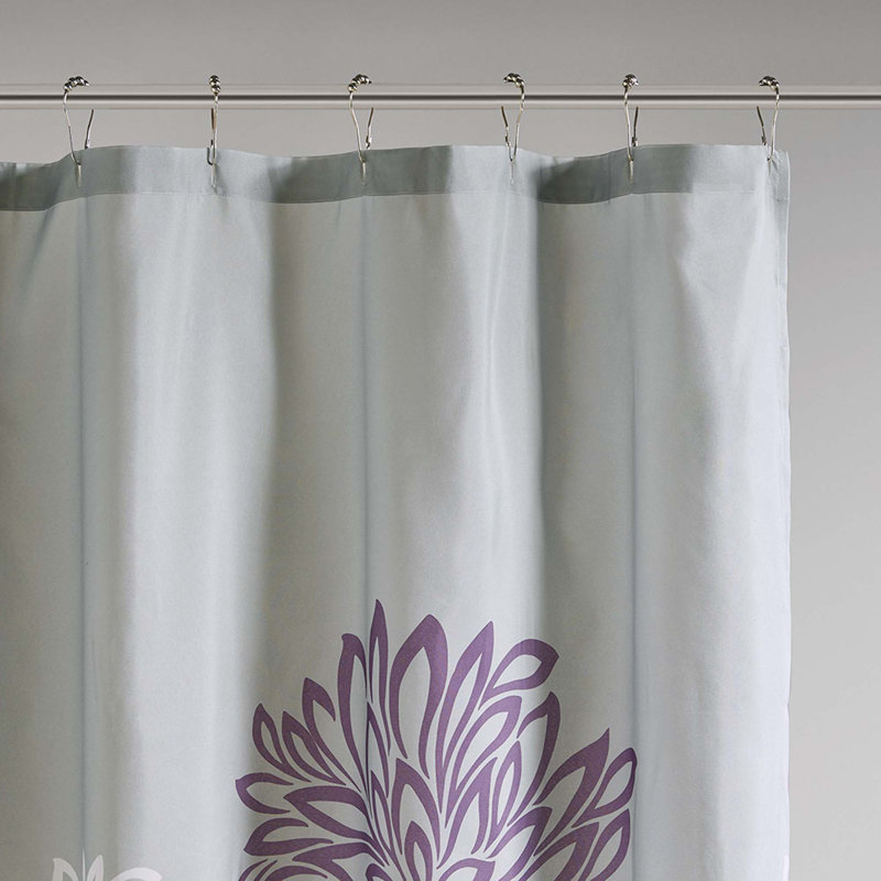 Rideau de douche à imprimé floral