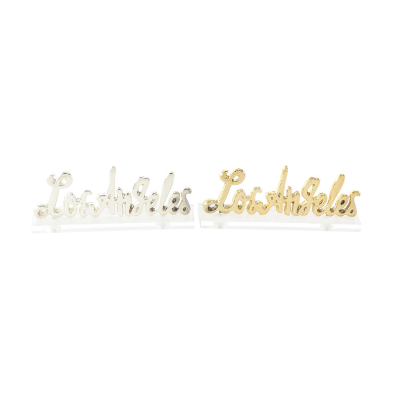 Blocs de lettres de los en aluminium/acrylique