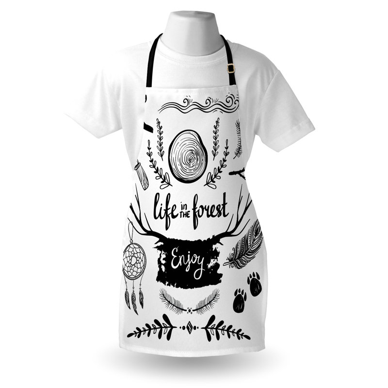 No Pattern Bib Apron