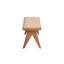 Banc en rotin et finition naturelle Velentina