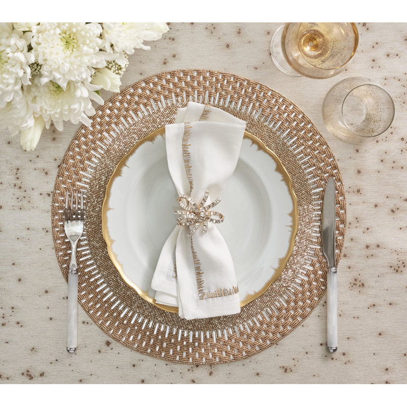 Palisade Placemat, Gold/Silver