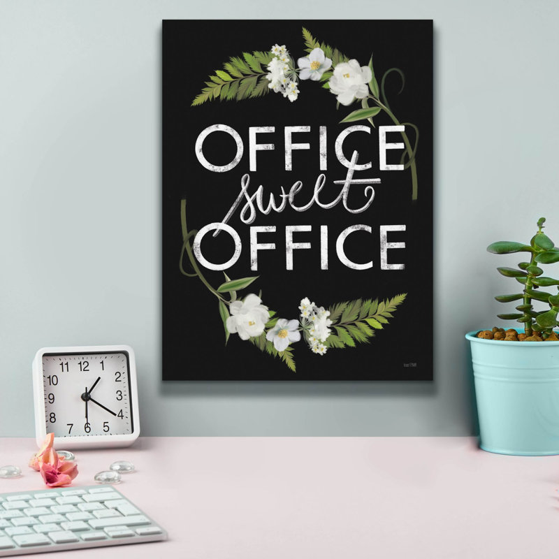 «Office Sweet Office» par House Fenway, art mural sur toile, 12 po x 16 po