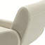 Ensemble de 2 fauteuils d'appoint rembourrés de style moderne Mid-Century de 28 po avec pieds en métal doré et argent et accoudoirs courbés pour salon, chambre à coucher et meuble-lavabo Aitana-1986493098-1986493103