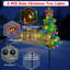 Décoration de Noël multicolore illuminée, piquet solaire d'extérieur à DEL pour jardin et tombe