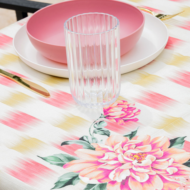Bermuda Floral Tablecloth, 128" Rectangle