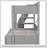 Twin Over Full Bunk Bed With Storage Staircase,  Trundle, Storage Shelves, LED And USB-1971696513