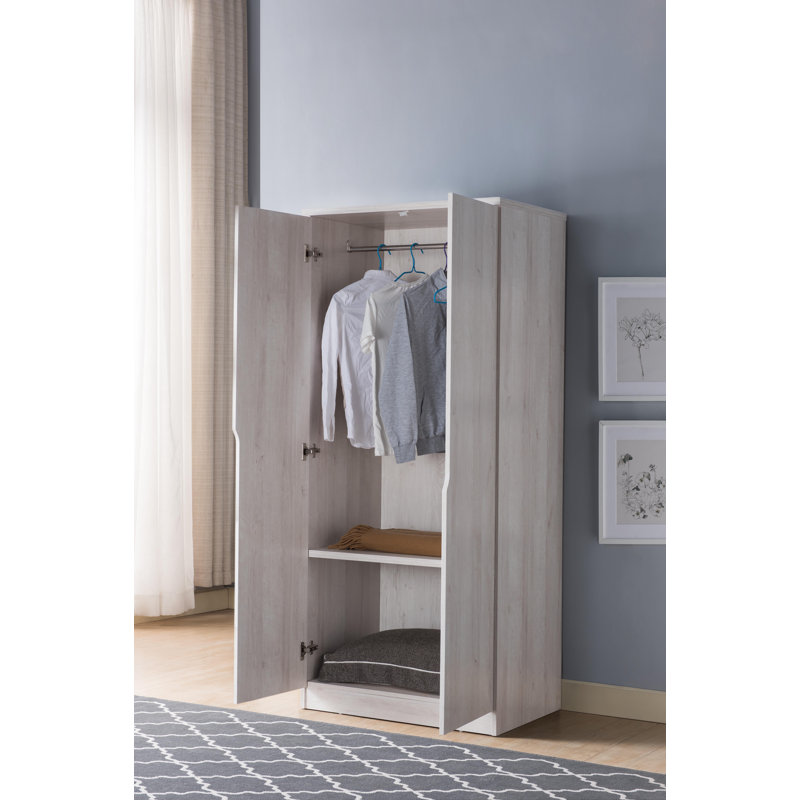 Cherone 30.75 " W Armoire, White Oak