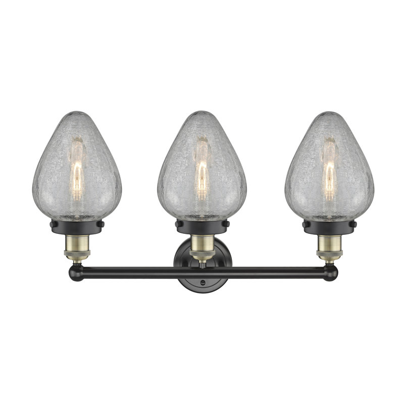 Éclairage pour meuble-lavabo à intensité variable 3 lumières Ameet, Laiton antique noir
