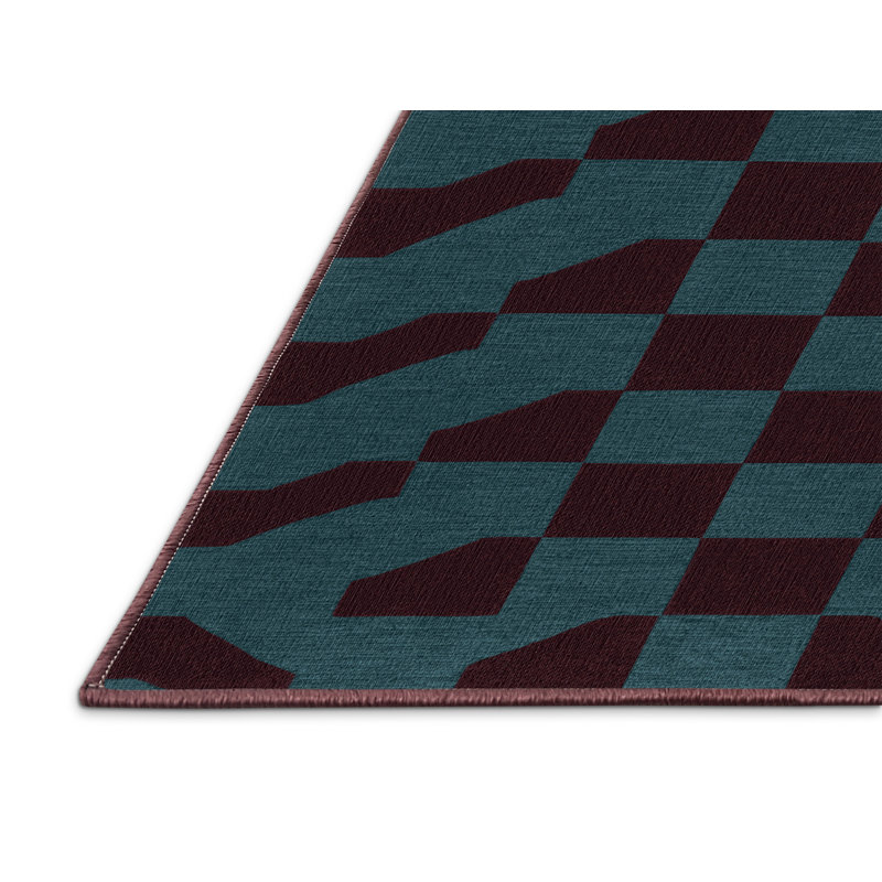 Tapis botanique lavable à la machine, Rond 3 pi