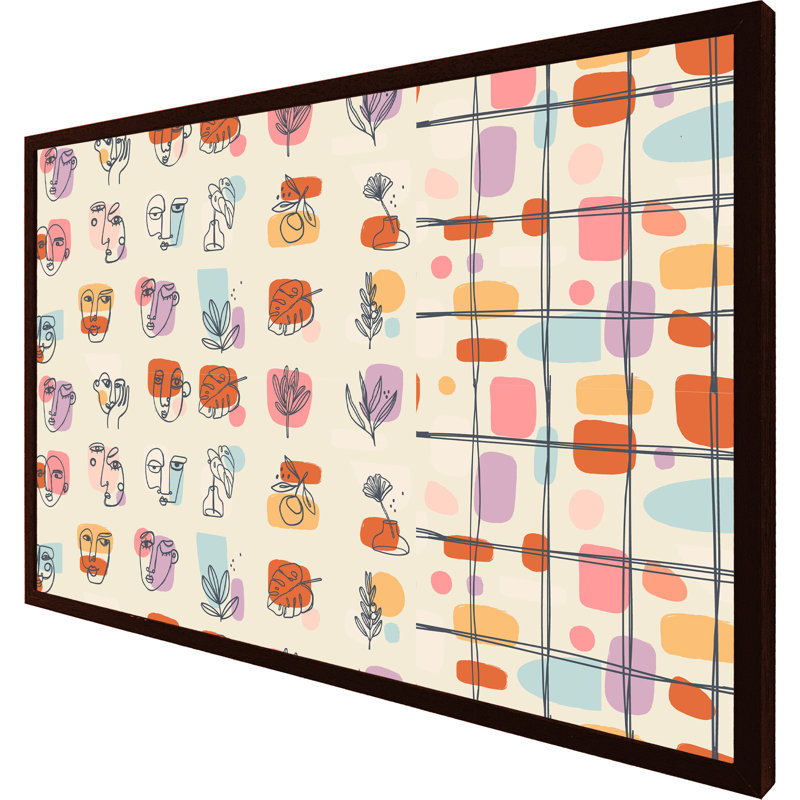 Asenat Single Picture Frame Print, 76cm H x 114cm W x 4cm D, Brown Framed