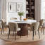 Chaises de salle à manger rembourrées modernes avec dossier ergonomique incurvé-212953673-212953679