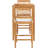 2 - Person Teak Solid Wood Patio Dining Set Square Table with Cushions Included