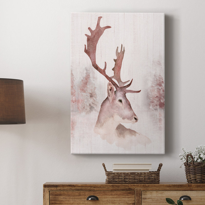 Blush Deer - galerie sur mesure, H 18 po x l 12 po