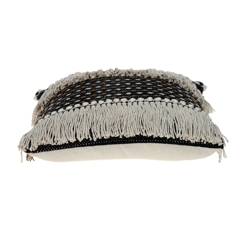 Marley Transitional Black Throw Pillow