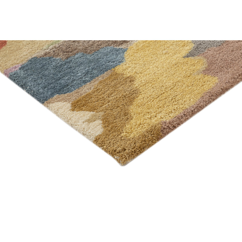 Modern Shag - Landscape Rug Hand Tufted Wool  Rug, Rectangle 5' x 8'