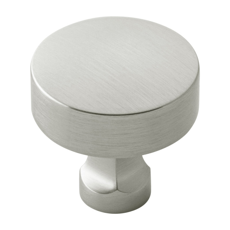 Parkview Collection Round Knob - Cabinet Knob - Transitional Hardware for Drawers & Cabinets, Satin Nickel, 1-1/4"