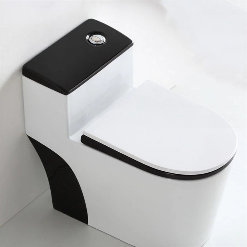 WATERMONY 1.6 Gallons GPF Elongated Comfort Height Floor Mounted One-Piece Toilet (Seat Included)