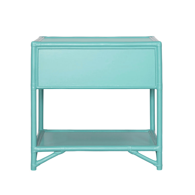 Olivia Collection 1 - Drawer Nightstand, Turquoise