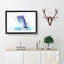 Jumping Dolphin in Abstract - Picture Frame Painting Print-55609935-55609939