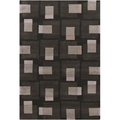 Bense Garza Handmade Wool Geometric Area Rug