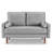 Velvet Lounge Sofa Seats 3, Highly Resilient And Comfortable Design, Comes With 2 Pillows, Suitable For A Variety Of Home Spaces-2030646559-2030646544