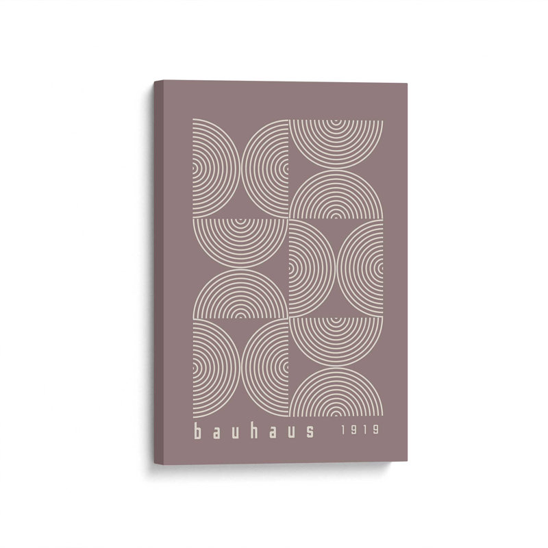«Warm Taupe Bauhaus», affiche sur toile tendue, H 36 po x l 24 po