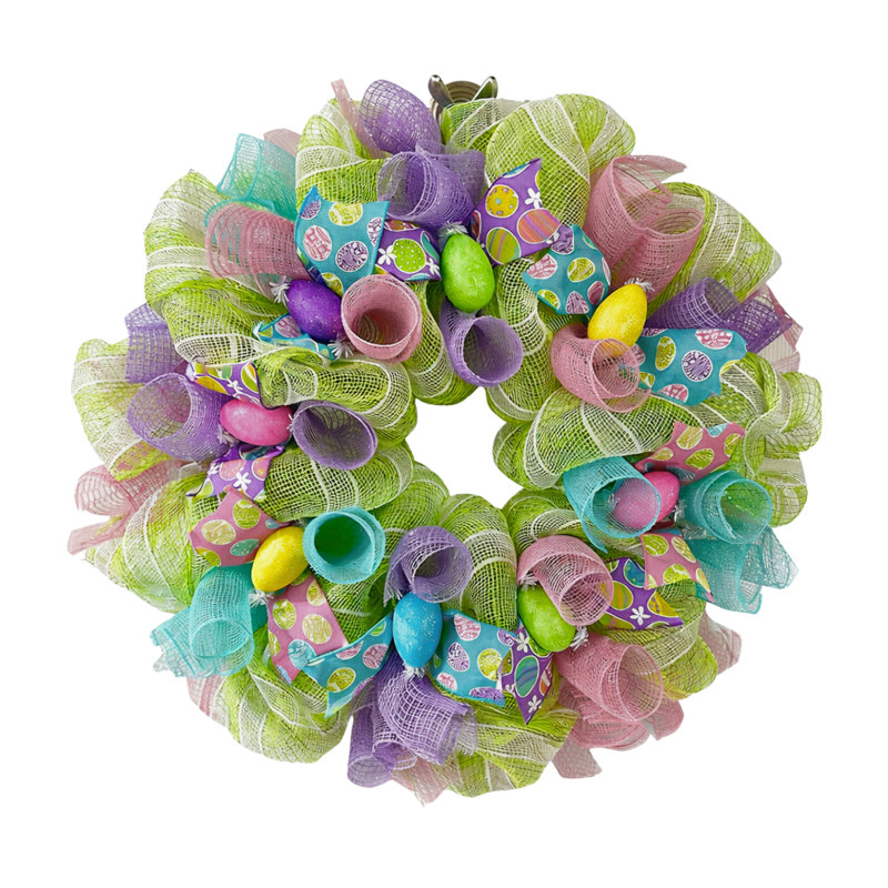 Couronne en maille pastel 24 po