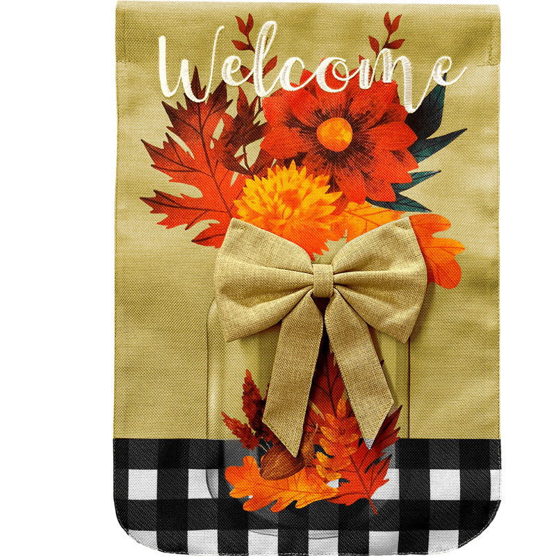 Drapeau de jardin d'automne