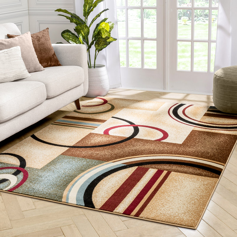 Vahig Geometric Area Rug, Rectangle 160cm x 220cm