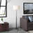 Cyla 62.25'' Distressed Steel Traditional Floor Lamp