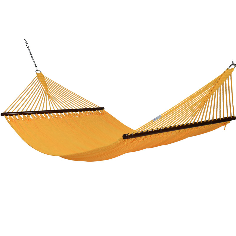 Hamac double à barre d'écartement Blanco, Jaune