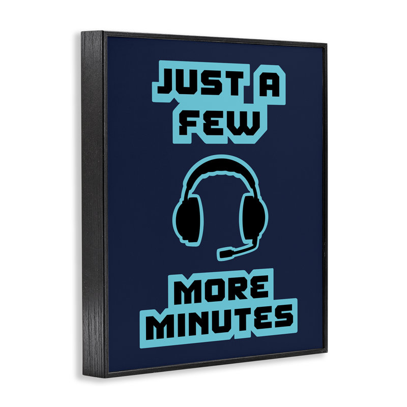 Giclée rétro «Few More minutes», design par Marcus Prime, H 14 po x l 11 po, Giclée encadrée noir minuit