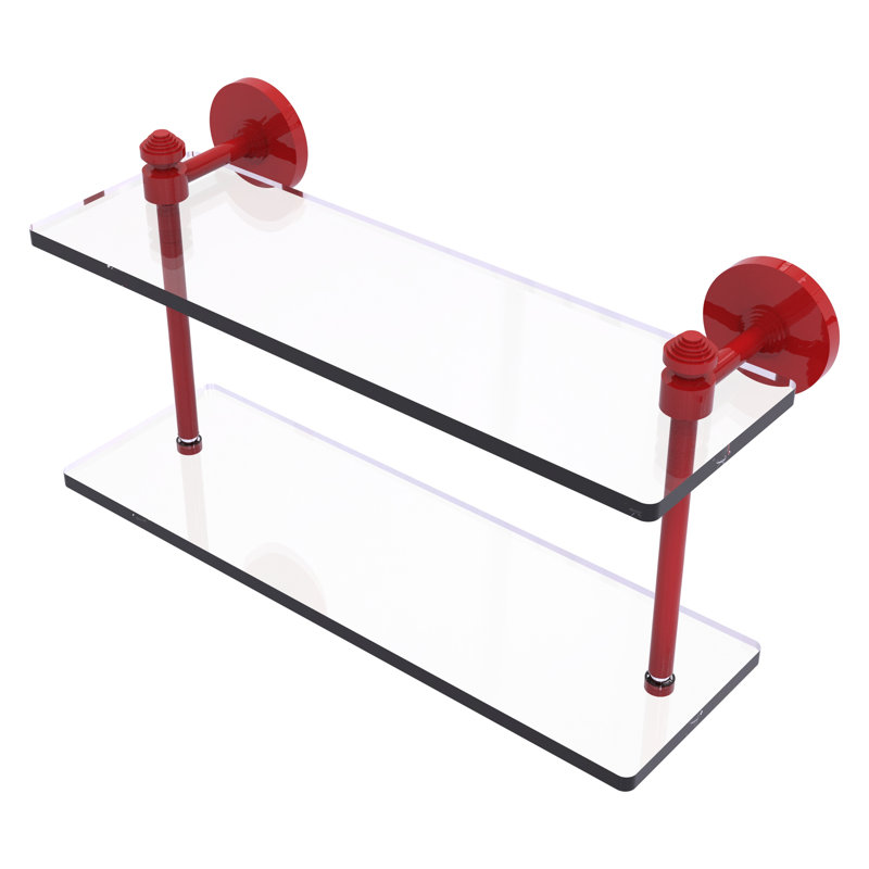 Tablette flottante 2 pièces Southbeach, H 8 po x l 16 po x P 5 po, Rouge pompier