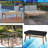 HighDensity Multipurpose Rectangle Patio Table Top Cover,Waterproof Outdoor UV-Resistant Table Cover-846605126