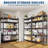 Garage Shelving 2200 LBS Storage Shelves Adjustable Metal Shelving Unit Heavy Duty 5 Tier Metal Shelves for Garage Kitchen Pantry Warehouse Basement