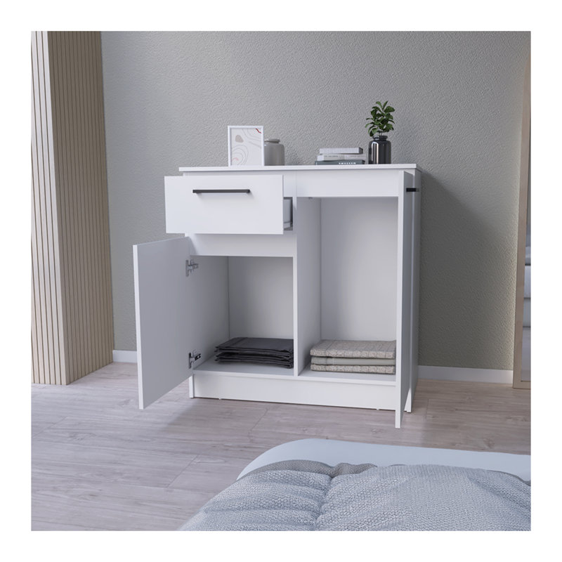 Commode Carlin, chambre à coucher, blanc, White