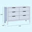 Commode double 6 tiroirs Colby-106223974