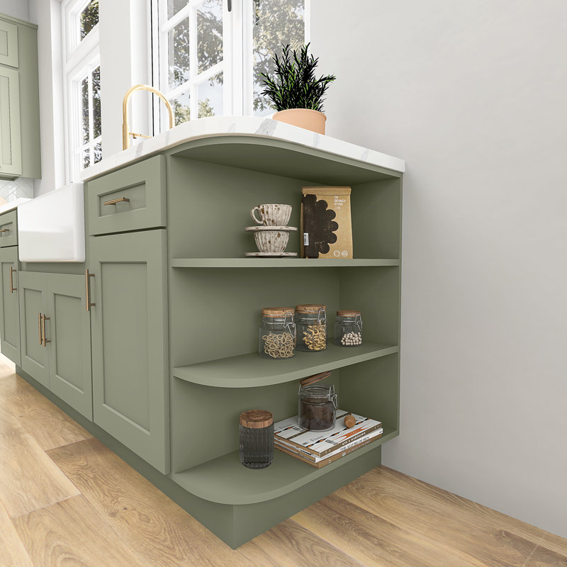 Base Ending Shelf, Sage Green