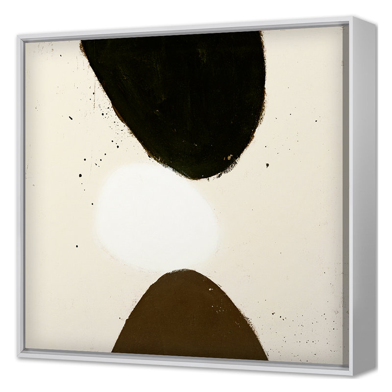 «Summer 2022 Simple 3 encadré sur toile» par JB Hall, Cadre flottant blanc