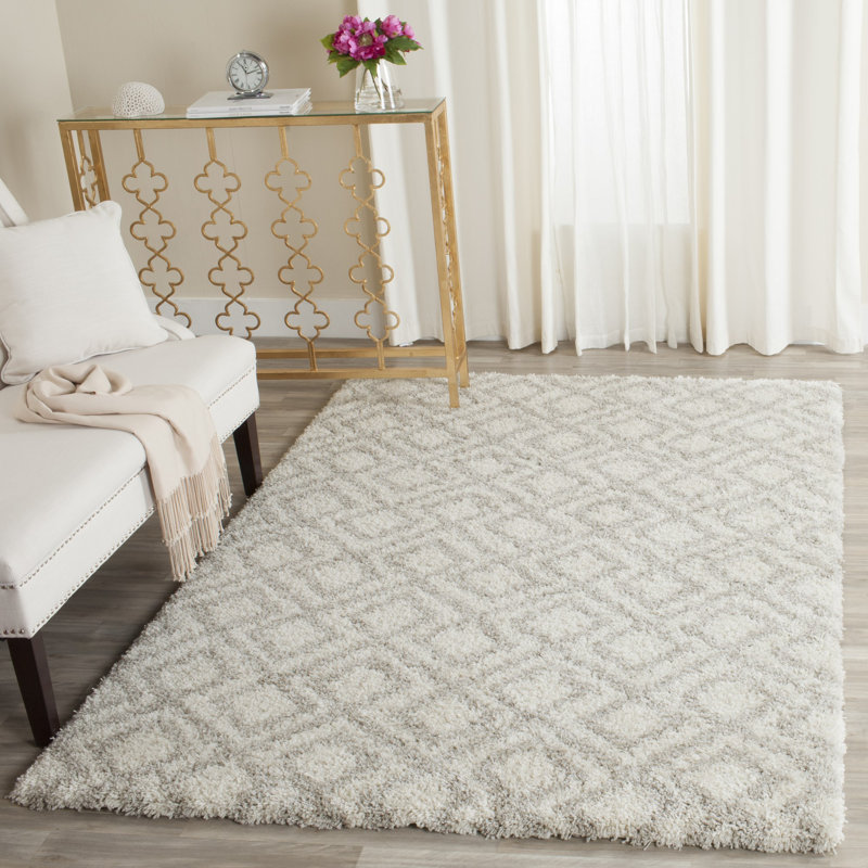 Queensbury Geometric Hand Woven Area Rug, Rectangle 201 x 279 cm