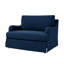 Chaise Parsons surdimensionnée de style ferme Dignazio, 45,5 po de largeur, avec housse amovible et accoudoirs uniques-649366604