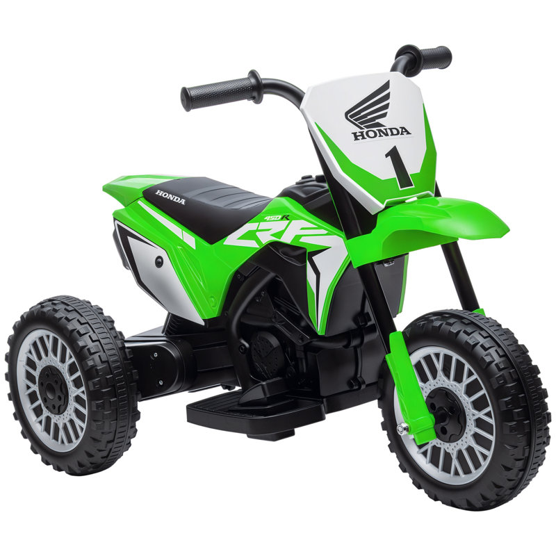 HOMCOM Honda Licensed 6V Kids Electric Motorbike Ages 18-36 Months, Green