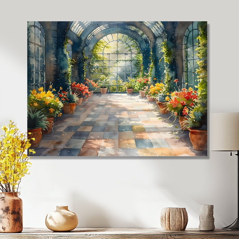 Fleurs jaunes et jaunes en fleurs - Décoration murale fleurs, H 30 po x l 40 po, Sans cadre, métal