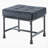 Rectangle Tufted Upholstered Fabric+Metal Ottoman